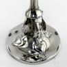 Unusual Pair of Art Nouveau Style Sterling Silver Vases