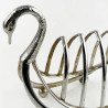Victorian Novelty Swan Silver Plated Toast Rack