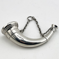 Sampson Mordan & Co Hunting Horn Vinaigrette or Scent Bottle (1874)