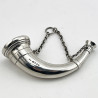Sampson Mordan & Co Hunting Horn Vinaigrette or Scent Bottle (1874)