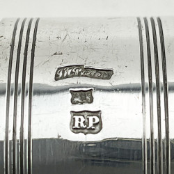 Set of Six Boxed Silver Plated Napkin Rings