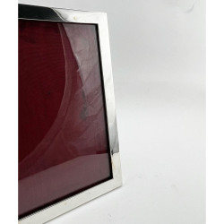 Sterling Silver Rectangular Photo Frame with Plain Border