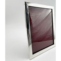 Sterling Silver Rectangular Photo Frame with Plain Border