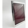 Sterling Silver Rectangular Photo Frame with Plain Border