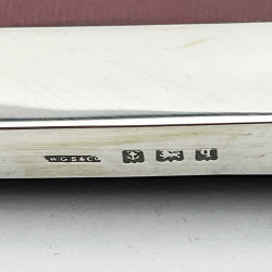 Sterling Silver Rectangular Photo Frame with Plain Border