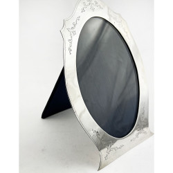 Unusual Shape Sterling Silver Photo Frame