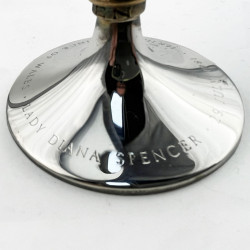 Franklin Mint Sterling Silver Goblet for the Royal Wedding of The Prince of Wales to Lady Diana Spencer