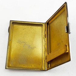 Pink Enamel Sterling Silver Card or Cheroot Case