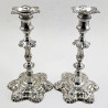impressive Pair of Late George II Candlesticks by John Cafe (1756)