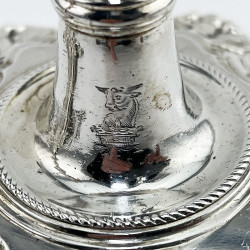 Impressive Pair of Late George II Candlesticks by John Cafe