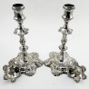 Impressive Pair of Late George II Candlesticks by John Cafe