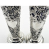 Pair of Decorative Late Victorian Sterling Silver Vases