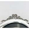 Pretty Edwardian Round Sterling Silver Photo Frame