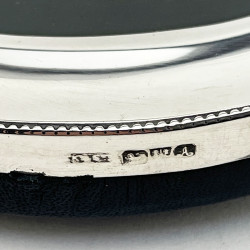 Pretty Edwardian Round Sterling Silver Photo Frame