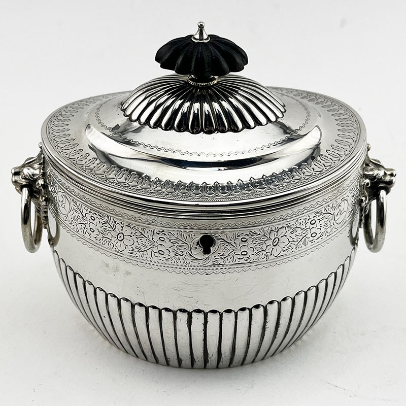 Good Quality and Gauge Victorian Sterling Silver Tea Caddy