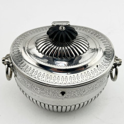 Good Quality and Gauge Victorian Sterling Silver Tea Caddy