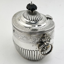 Good Quality and Gauge Victorian Sterling Silver Tea Caddy