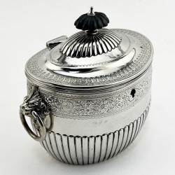 Good Quality and Gauge Victorian Sterling Silver Tea Caddy