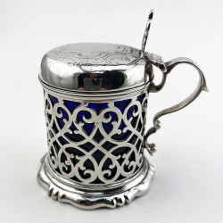 Early Victorian Sterling Silver Mustard Pot (1854)
