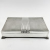 Large Sterling Silver Art Deco Style Cigar or Trinket Box
