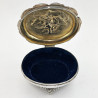 Decorative Edwardian Large Sterling Silver Jewellery or Trinket Box
