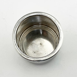 Plain Art Deco Style Sterling Silver Trinket Box or Tea Caddy