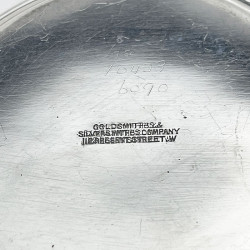 Plain Art Deco Style Sterling Silver Trinket Box or Tea Caddy