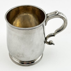 Good Quality George II 3/4 Pint Sterling Silver Mug (1746)