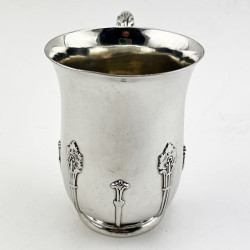 Fine Quality Plain Body Sterling Silver Christening Mug