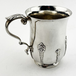 Fine Quality Plain Body Sterling Silver Christening Mug
