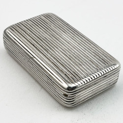 Stylish George III Sterling Silver Snuff Box