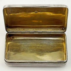 Stylish George III Sterling Silver Snuff Box