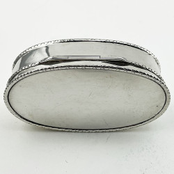 Good Gauge Edwardian Sterling Silver Jewellery or Trinket Box