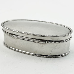 Good Gauge Edwardian Sterling Silver Jewellery or Trinket Box