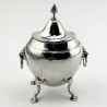 Smart Sterling Silver Oval Tea Caddy (1905)
