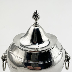 Smart Sterling Silver Oval Tea Caddy