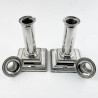 Stylish Pair of Sterling Silver Edwardian Candlesticks