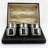 Beautiful Boxed Set of Six Sterling Silver Napkin Rings (1918)