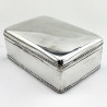 Handsome Plain Sterling Silver Trinket or Cigarette Box