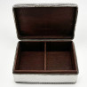 Handsome Plain Sterling Silver Trinket or Cigarette Box