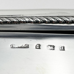 Handsome Plain Sterling Silver Trinket or Cigarette Box