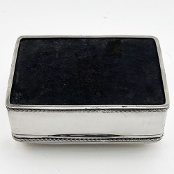 Handsome Plain Sterling Silver Trinket or Cigarette Box