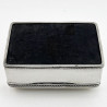 Handsome Plain Sterling Silver Trinket or Cigarette Box