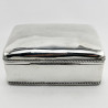Handsome Plain Sterling Silver Trinket or Cigarette Box (1900)