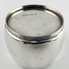 Plain Art Deco Style Sterling Silver Trinket Box or Tea Caddy