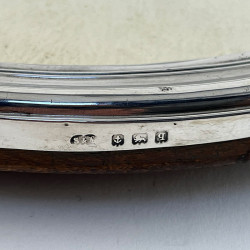 Plain Smart Sterling Silver Oval Photo Frame