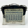 Edwardian Mappin & Webb Sterling Silver Desk Top Calendar (1913)