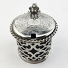 Beautiful Victorian Sterling Silver Mustard Pot