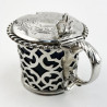 Beautiful Victorian Sterling Silver Mustard Pot