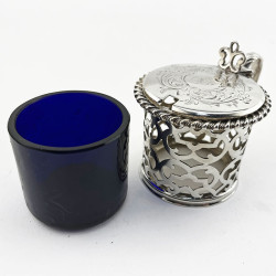 Beautiful Victorian Sterling Silver Mustard Pot